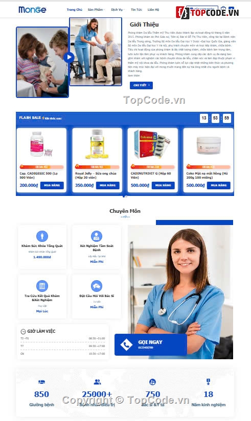 web phòng khám,phòng khám bệnh,Sharecode Website Phòng Khám Giá Rẻ